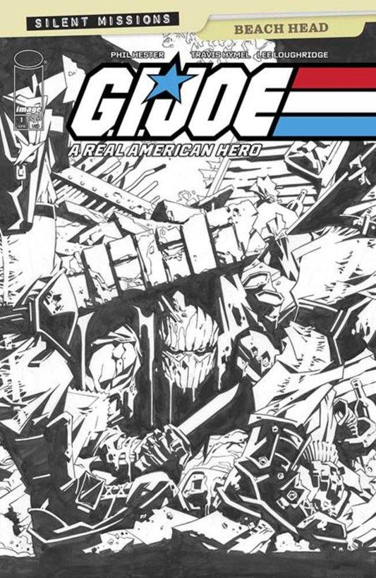 G.I. Joe A Real American Hero Beach Head #1 (One Shot) Cover C 1 in 10 Phil Hester Black & White Variant