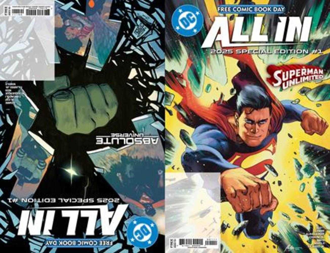 Free Comic Book Day 2025  DC All In/ Absolute Universe