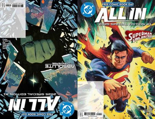 Free Comic Book Day 2025  DC All In/ Absolute Universe